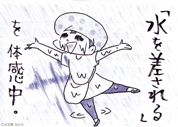 �����J���R�́u���݂ԓ��L�B�v�`�����ď��q�����́B�`